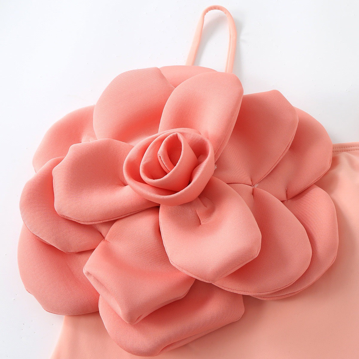 3D Dahlia Monokini with Skirt Set